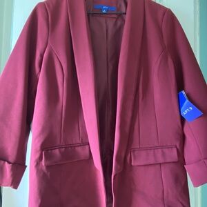 Apt. 9 Red Blazer with Relaxed Fit